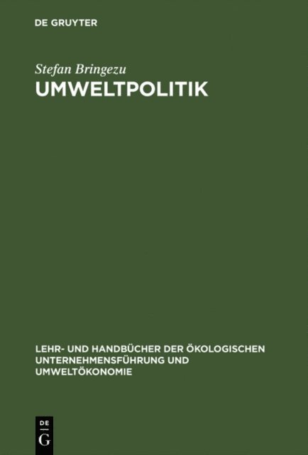Stefan Bringezu - Umweltpolitik, E-bok