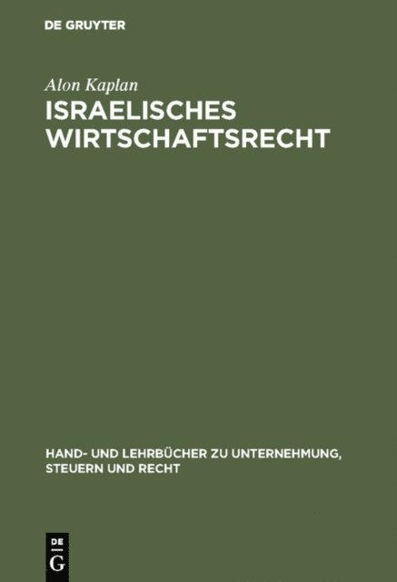 Alon Kaplan - Israelisches Wirtschaftsrecht, E-bok