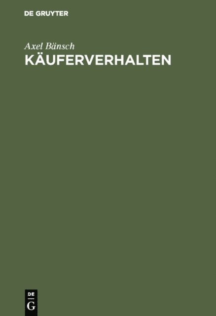 Axel Bansch - Käuferverhalten, E-bok