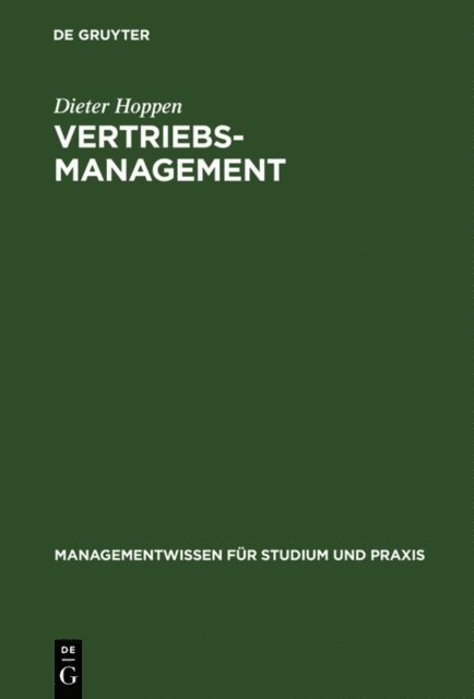 Dieter Hoppen - Vertriebsmanagement, E-bok