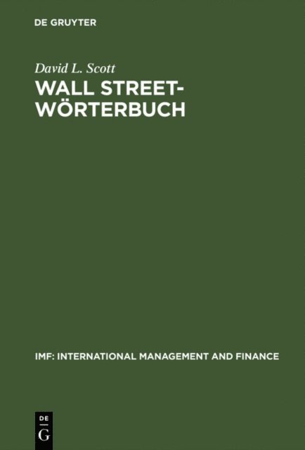 David L. Scott - Wall Street-Wörterbuch, E-bok