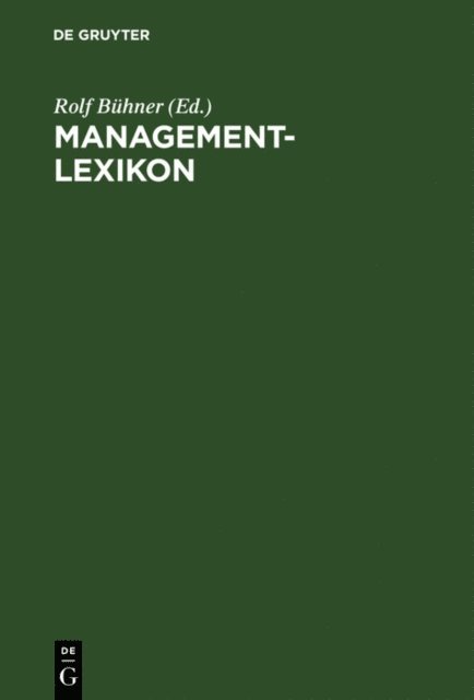 Rolf Buhner - Management-Lexikon, E-bok