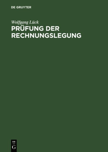 Wolfgang Luck - Prüfung der Rechnungslegung, E-bok