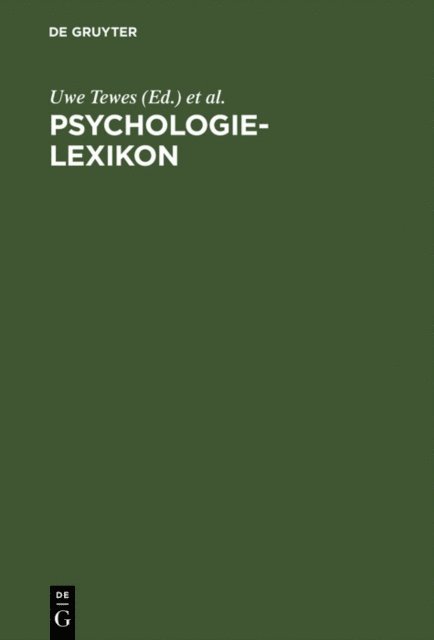 Klaus Wildgrube, Uwe Tewes - Psychologie-Lexikon, E-bok