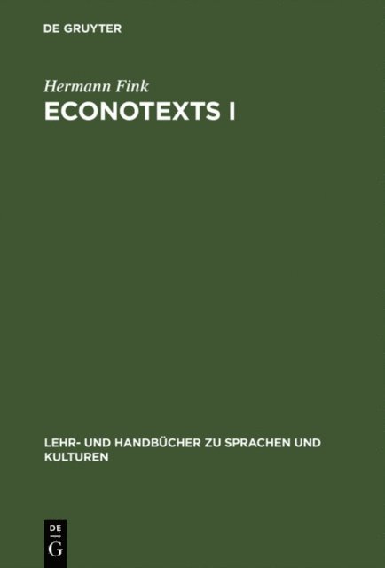 Hermann Fink - EconoTexts I, E-bok