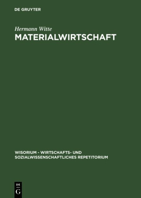 Hermann Witte - Materialwirtschaft, E-bok