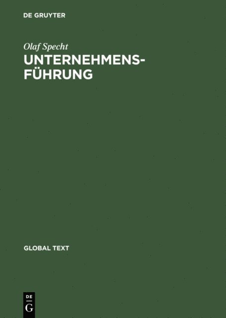 Olaf Specht - Unternehmensführung, E-bok