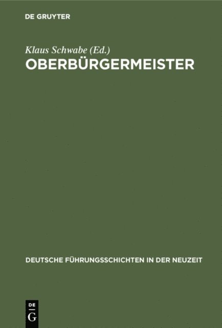 Klaus Schwabe - Oberbürgermeister, E-bok