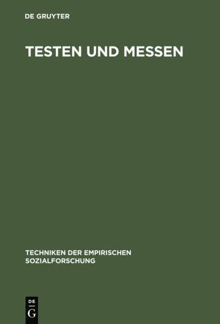 Maria Wieken-Mayser, Jurgen van Koolwijk - Testen und Messen, E-bok