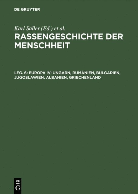 O. Necrasov, Istvan Kiszely, P. Boev - Europa IV: Ungarn, Rumanien, Bulgarien, Jugoslawien, Albanien, Griechenland, E-bok
