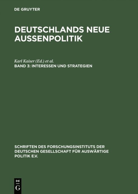 Joachim Krause, Karl Kaiser - Interessen und Strategien, E-bok