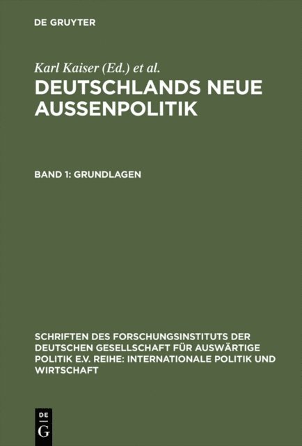 Hanns W. Maull, Karl Kaiser - Grundlagen, E-bok