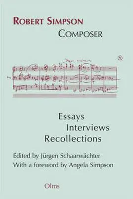 Jurgen Schaarwachter - Robert Simpson -- Composer, Häftad. Tillgänglighet: Lägg i varukorg