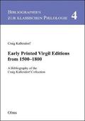 Early Printed Virgil Editions from 1500--1800