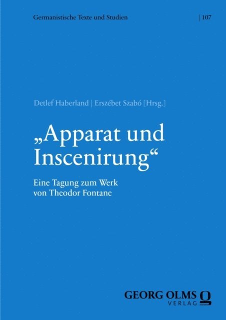 Erszebet Szabo, Detlef Haberland - „Apparat und Inscenirung“, E-bok
