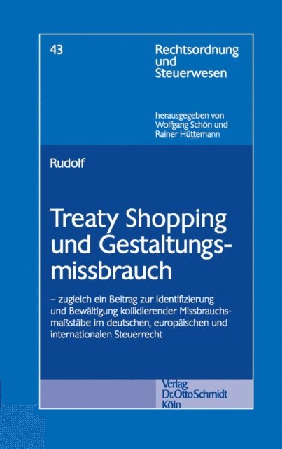 Michael Rudolf - Treaty Shopping und Gestaltungsmissbrauch, E-bok