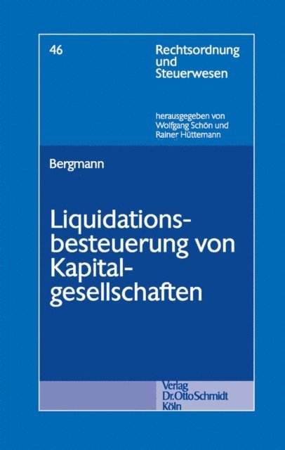 Malte Bergmann - Liquidationsbesteuerung von Kapitalgesellschaften, E-bok