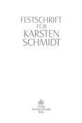 Festschrift fur Karsten Schmidt