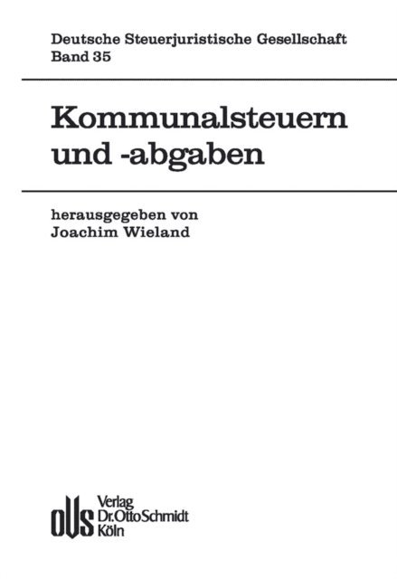 Joachim Wieland - Kommunalsteuern und -abgaben, E-bok