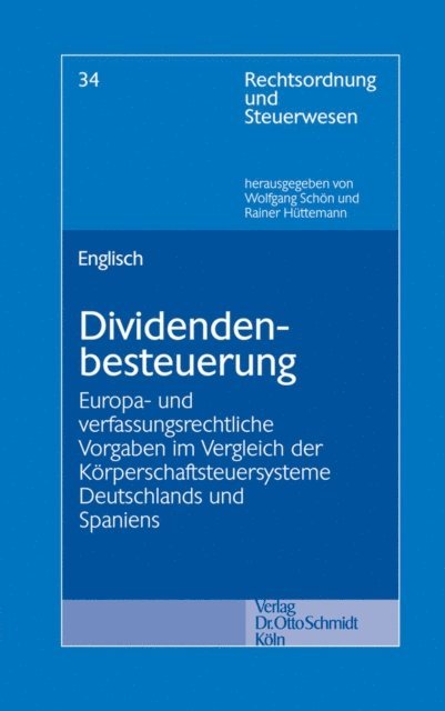 Joachim Englisch - Dividendenbesteuerung, E-bok