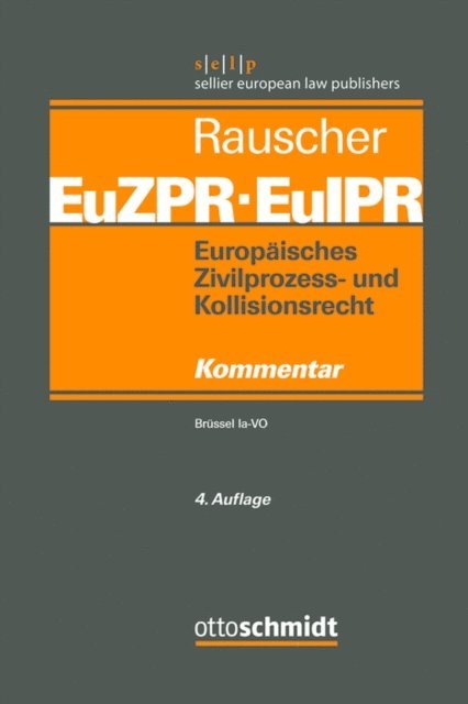Ansgar Staudinger, Steffen Pabst, Peter Mankowski, Stefan Leible - Europäisches Zivilprozess- und Kollisionsrecht EuZPR/EuIPR, Band I, E-bok
