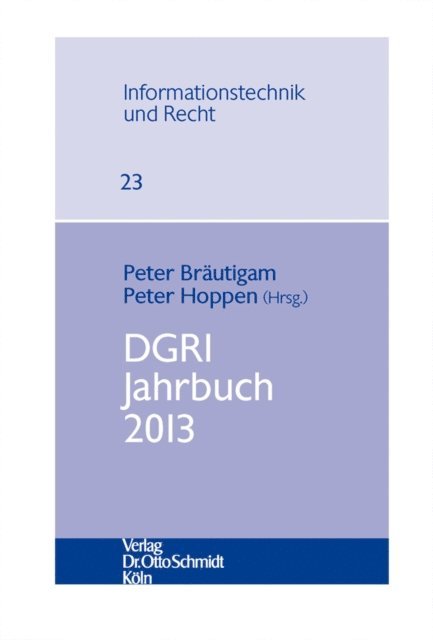 Peter Hoppen, Peter Brautigam - DGRI Jahrbuch 2013, E-bok