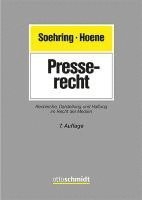 Jörg Soehring, Verena Hoene - Presserecht, Inbunden