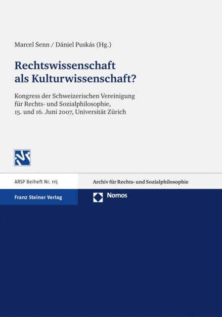 Daniel Puskas, Marcel Senn - Rechtswissenschaft als Kulturwissenschaft, E-bok