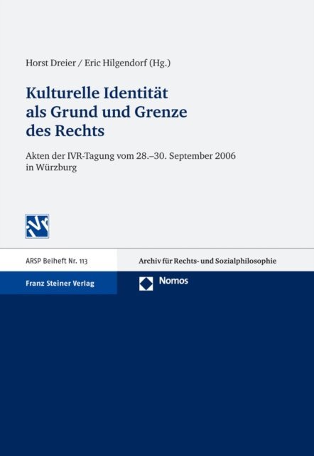 Eric Hilgendorf, Horst Dreier - Kulturelle Identitat als Grund und Grenze des Rechts, E-bok