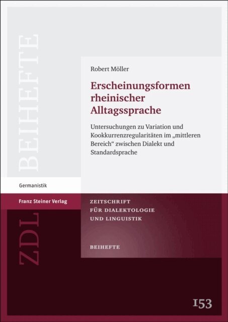 Robert Moller - Erscheinungsformen rheinischer Alltagssprache, E-bok