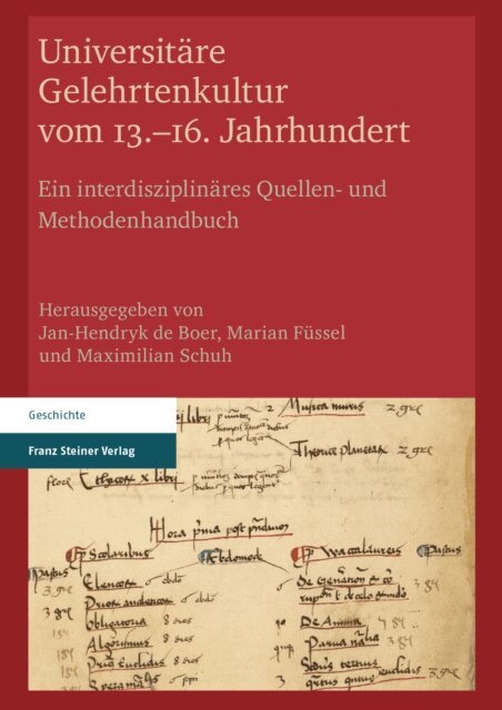 Maximilian Schuh, Marian Fussel, Jan-Hendryk de Boer - Universitare Gelehrtenkultur vom 13.-16. Jahrhundert, E-bok