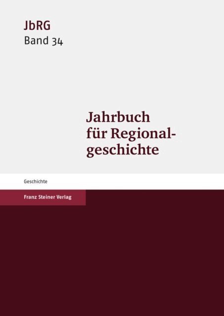 Mark Haberlein - Jahrbuch für Regionalgeschichte 34 (2016), E-bok
