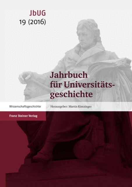 Martin Kintzinger - Jahrbuch fur Universitatsgeschichte 19 (2016), E-bok