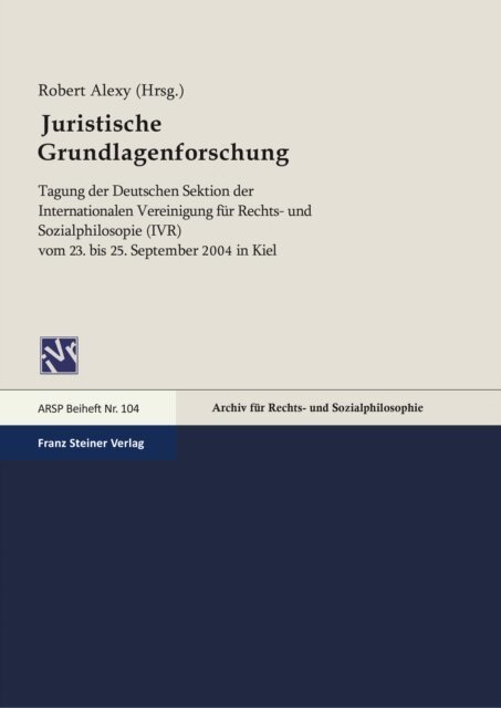 Robert Alexy - Juristische Grundlagenforschung, E-bok