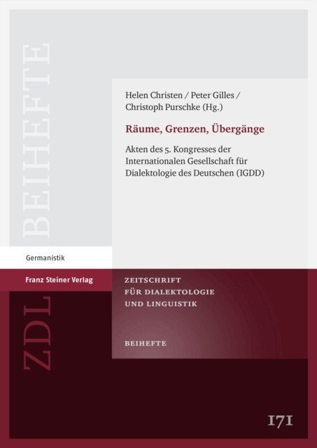 Christoph Purschke, Peter Gilles, Helen Christen - Raume, Grenzen, Ubergange, E-bok