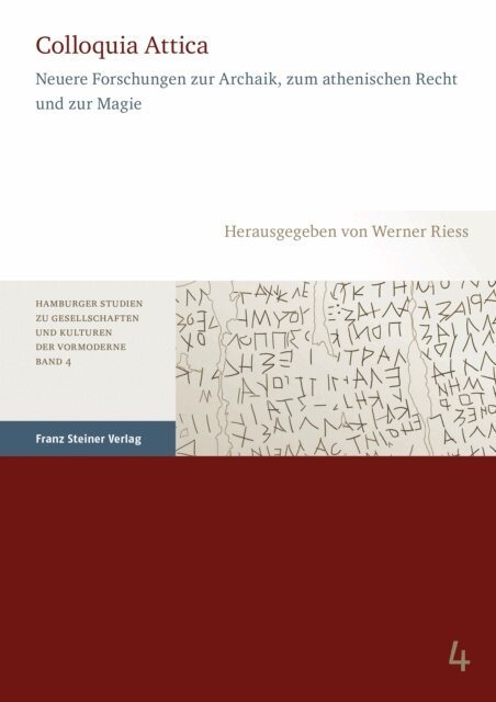 Werner Riess - Colloquia Attica, E-bok