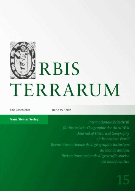 Michael Rathmann - Orbis Terrarum 15 (2017), E-bok