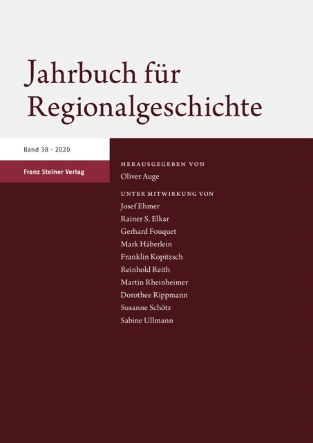 Oliver Auge - Jahrbuch fur Regionalgeschichte 38 (2020), E-bok