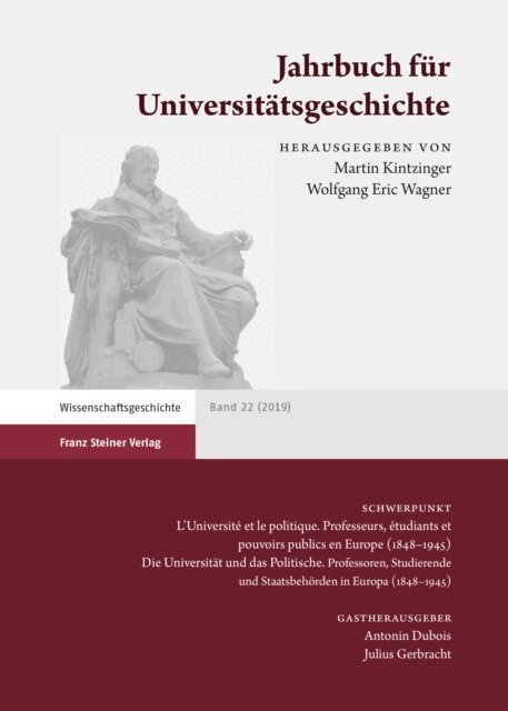 Wolfgang E. Wagner, Martin Kintzinger - Jahrbuch fur Universitatsgeschichte 22 (2019), E-bok