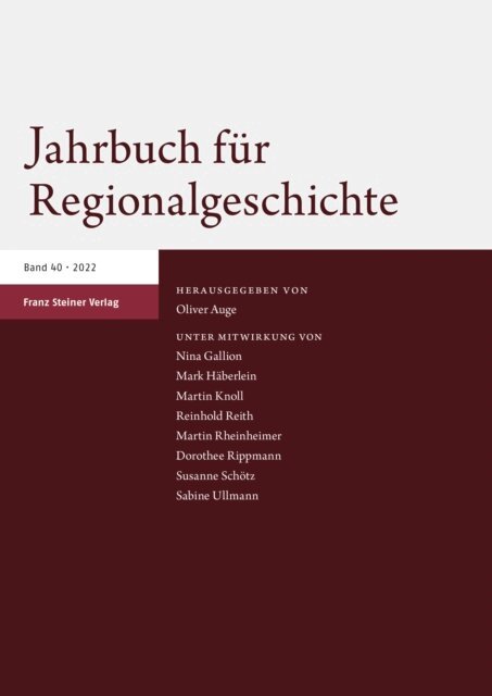 Oliver Auge - Jahrbuch für Regionalgeschichte 40 (2022), E-bok