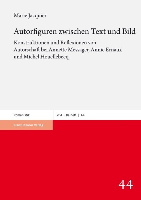 Marie Jacquier - Autorfiguren zwischen Text und Bild, E-bok