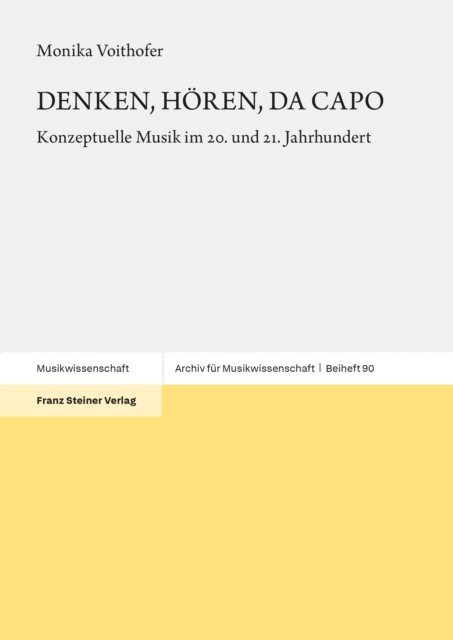 Monika Voithofer - DENKEN, HÖREN, DA CAPO, E-bok