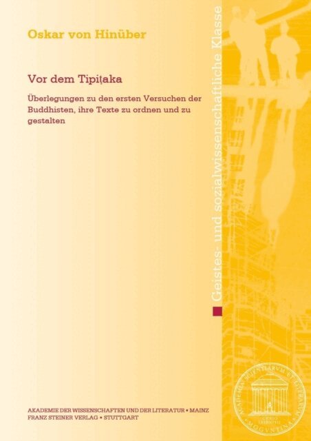 Oskar von Hinuber - Vor dem Tipitaka, E-bok