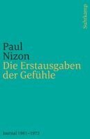 Paul Nizon, Wend Kässens - Die Erstausgaben der Gefühle, Häftad