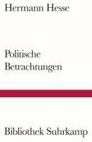 Hermann Hesse - Politische Betrachtungen, Häftad