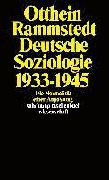 Otthein Rammstedt - Deutsche Soziologie 1933-1945, Häftad