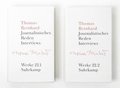 Werke 22. Journalistisches Reden Interviews