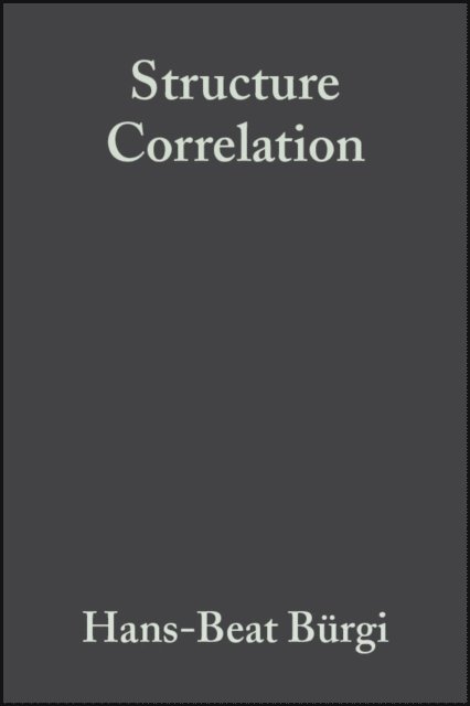 Jack D. Dunitz, Hans-Beat B rgi - Structure Correlation, E-bok