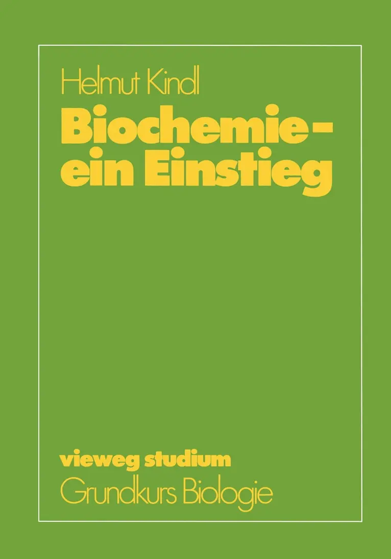 Helmut Kindl - Biochemie — ein Einstieg, Häftad. Tillgänglighet: Lägg i varukorg