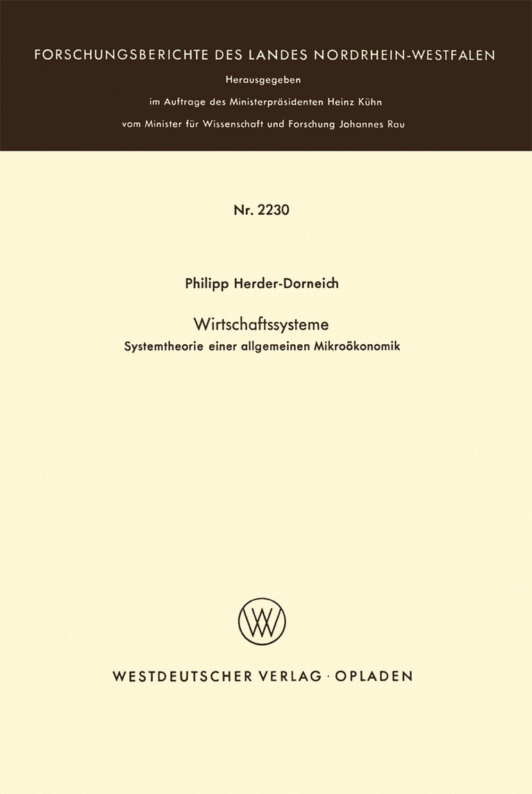 Philipp Herder-Dorneich - Wirtschaftssysteme, Häftad